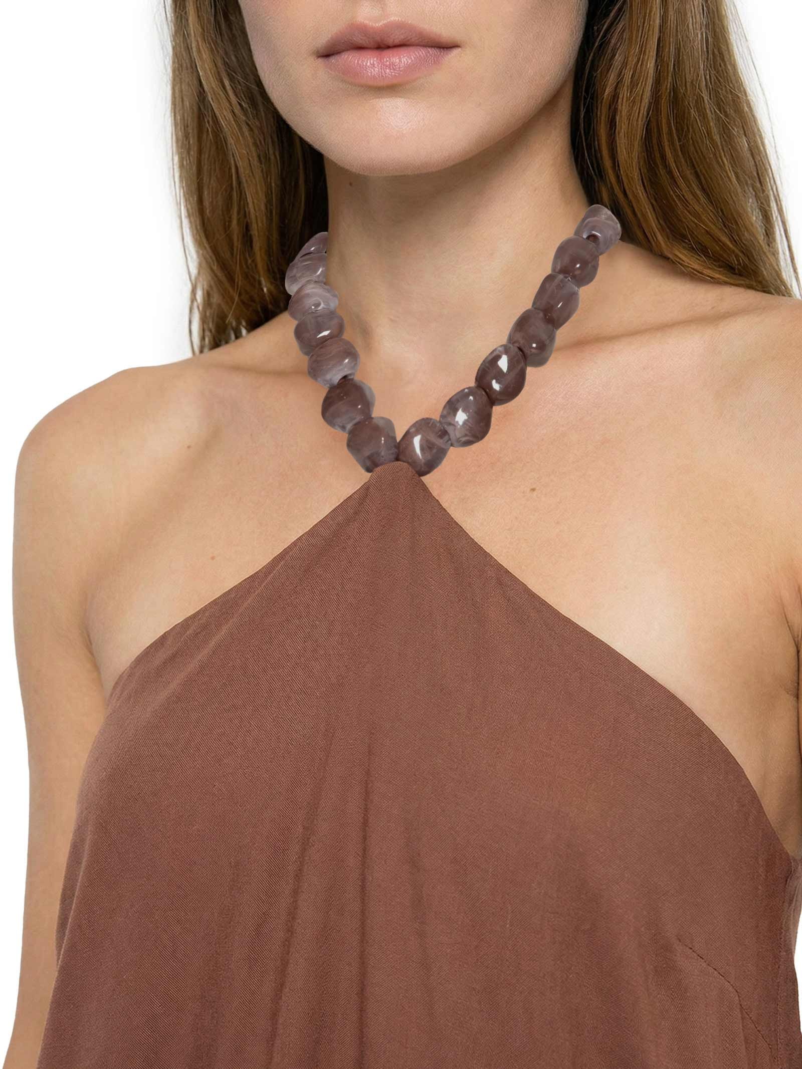 Vestido Tecido Rayon Twill Marrom Lez A Lez