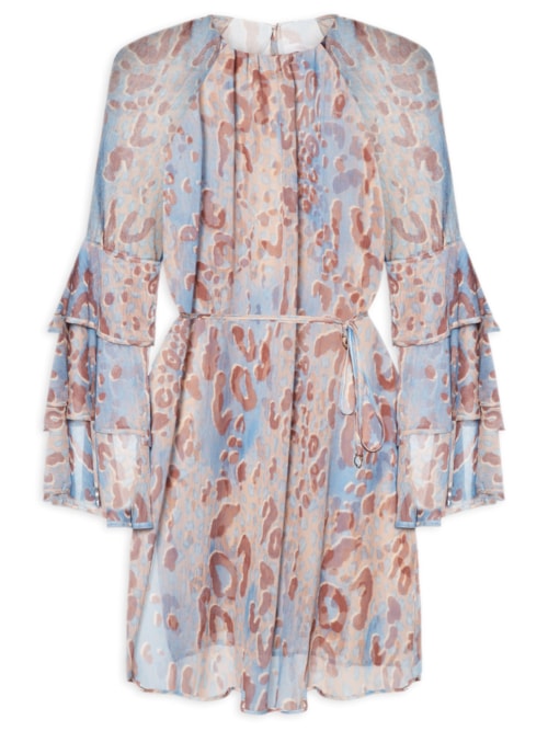 Vestido Tecido Transparência – Animal Print