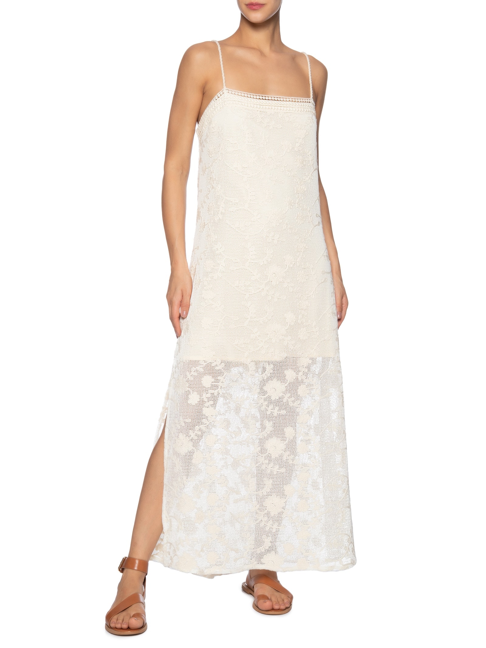 Vestido Tela Bordada Branco Dress To