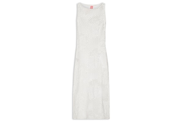 Vestido Tela Hibisco - Branco