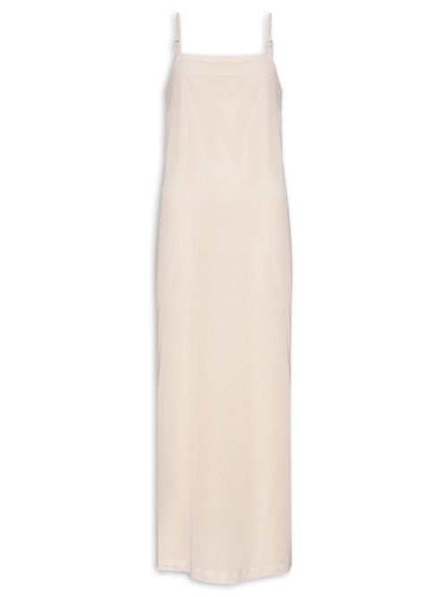 Vestido Tela Midi – Bege