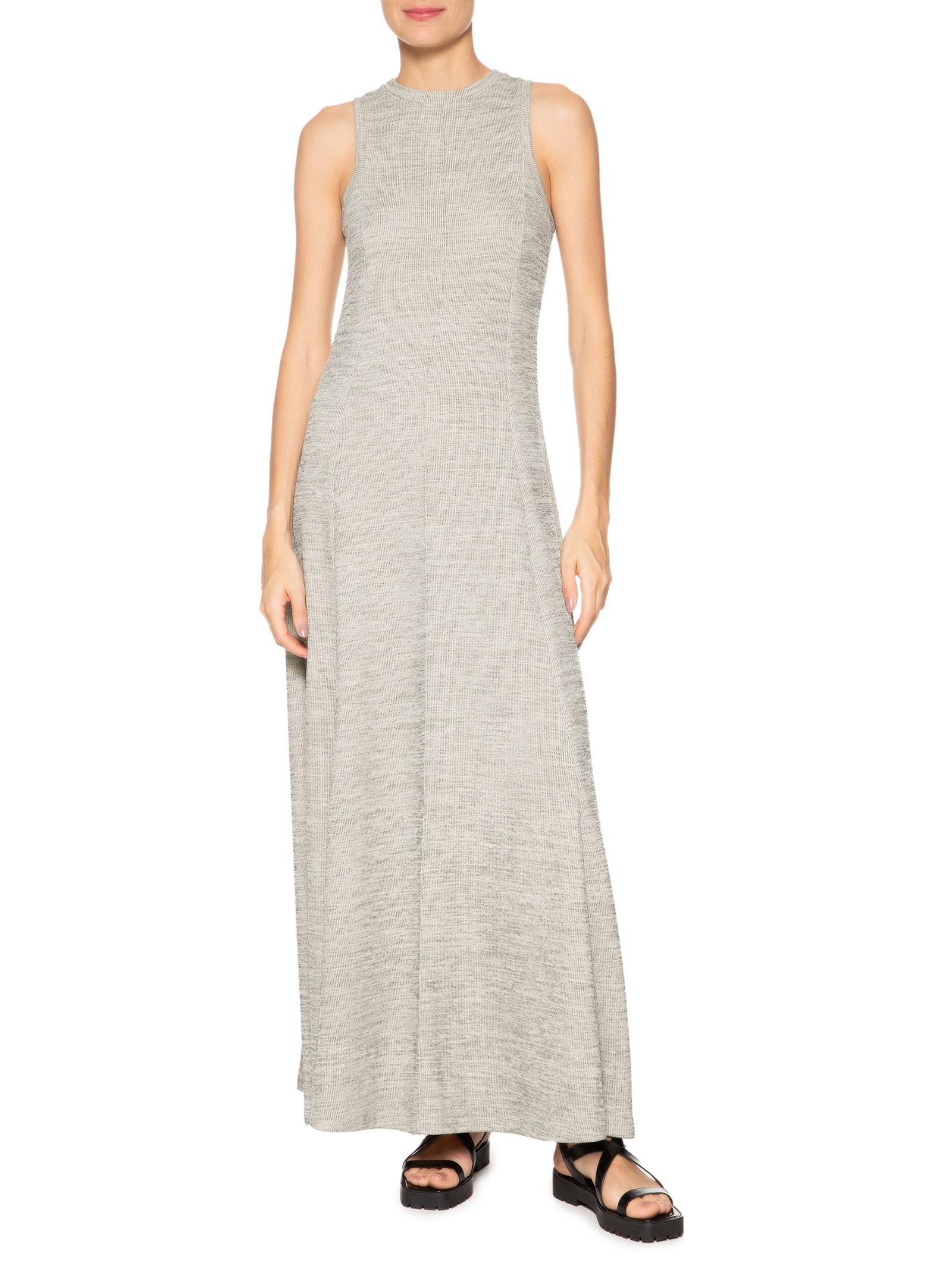 Vestido Texturizado Bege Basiq