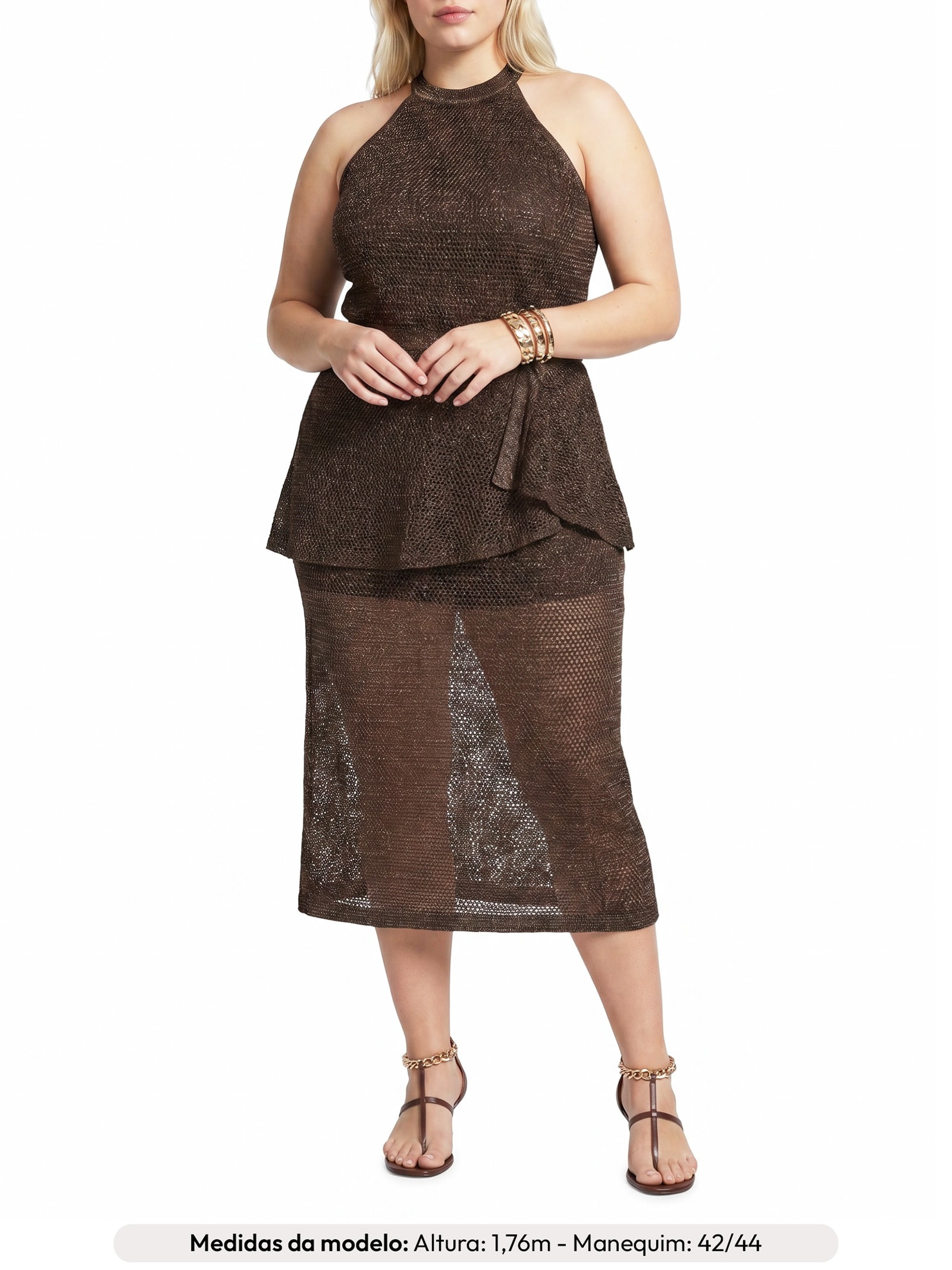 Vestido Tilda  – Marrom Le Lis