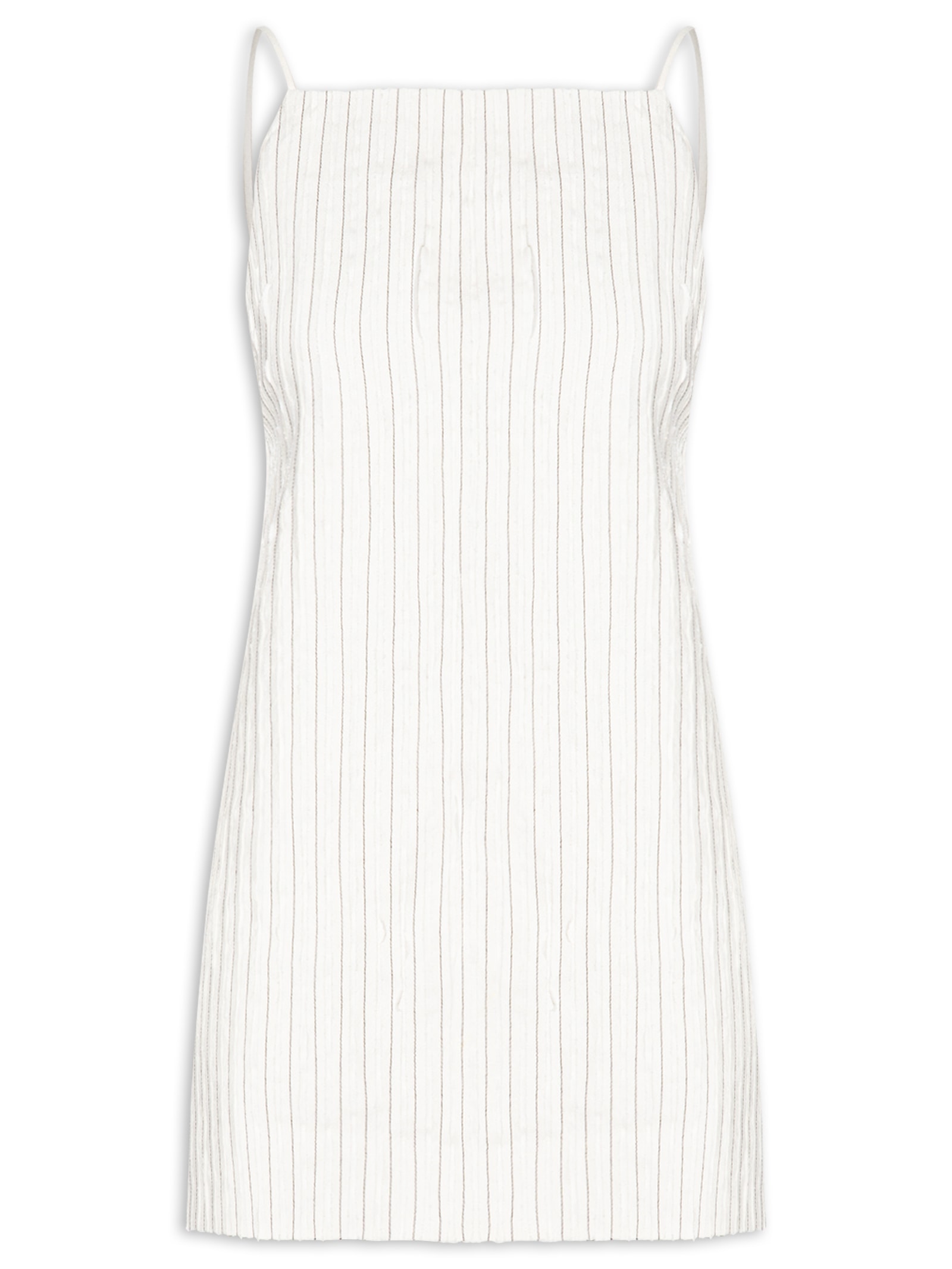 Vestido Tiras Smoking Linen Branco Osklen