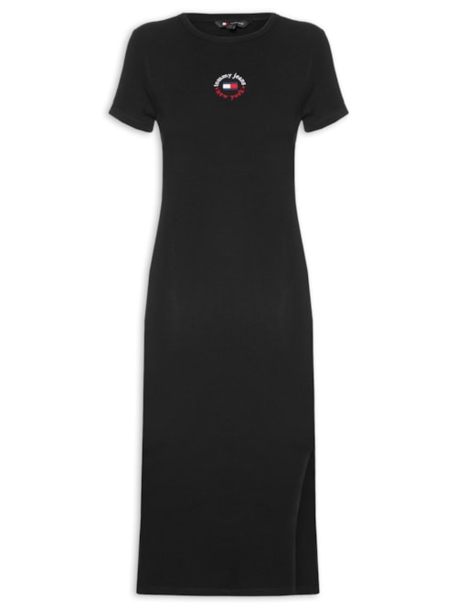 Vestido Tjw Bodycon Logo 2 Dress – Preto