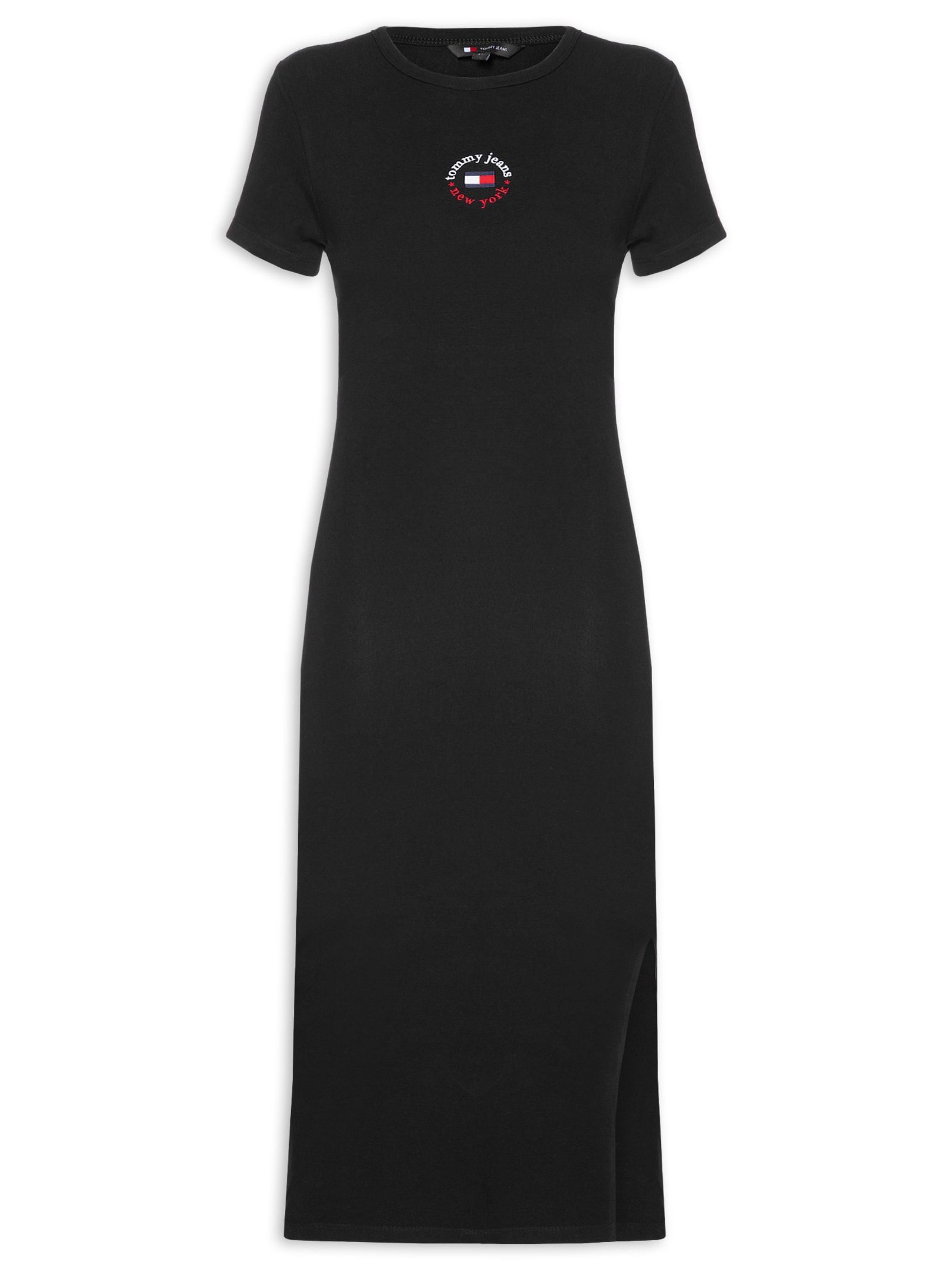 Vestido Tjw Bodycon Logo 2 Dress Preto Tommy Jeans
