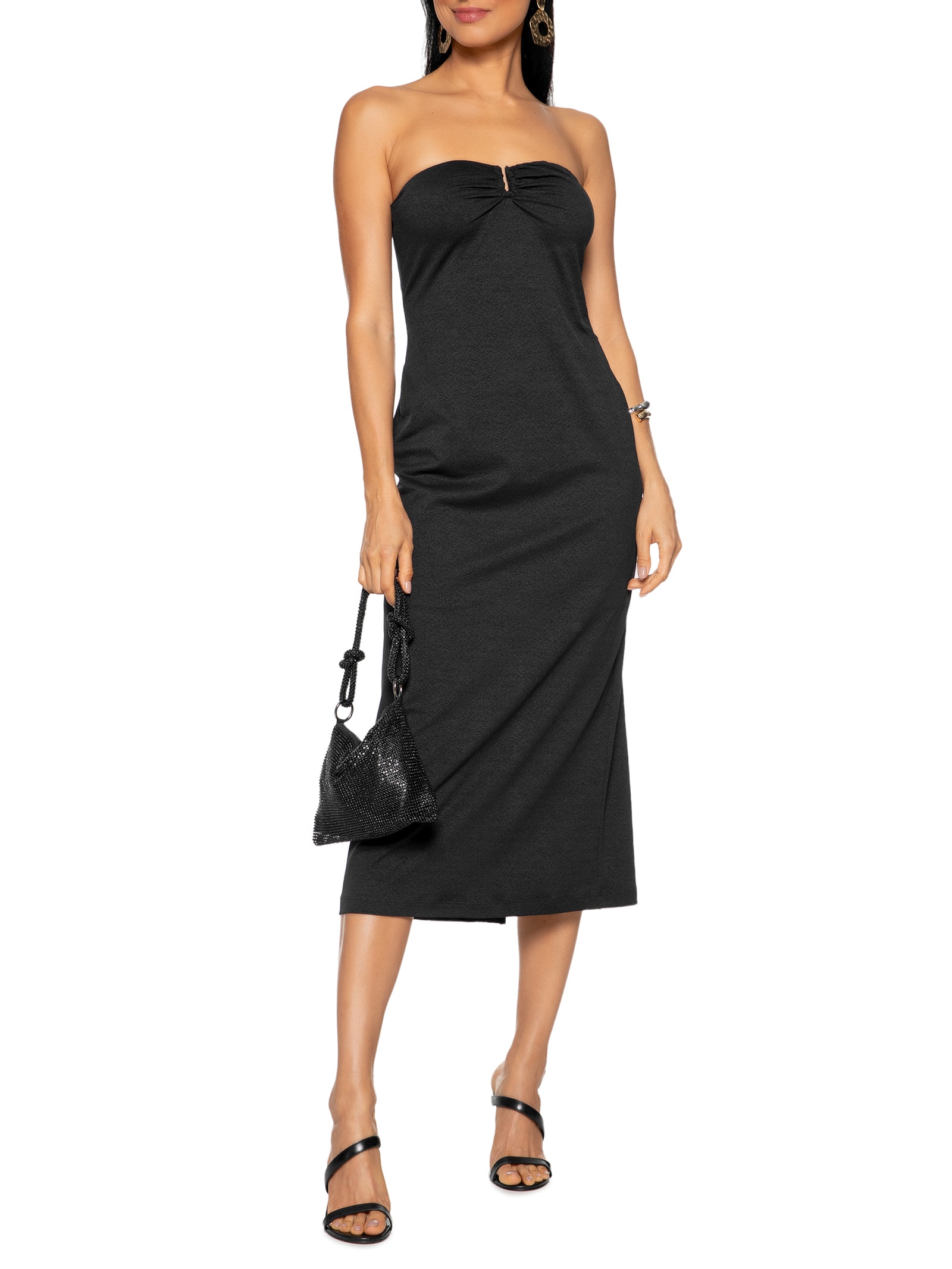 Vestido Tomara que Caia Preto Colcci