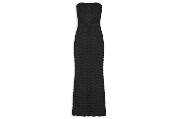 Vestido Tomara Que Caia Tricot - Preto