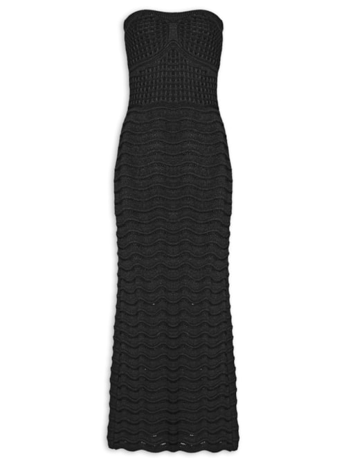 Vestido Tomara Que Caia Tricot – Preto
