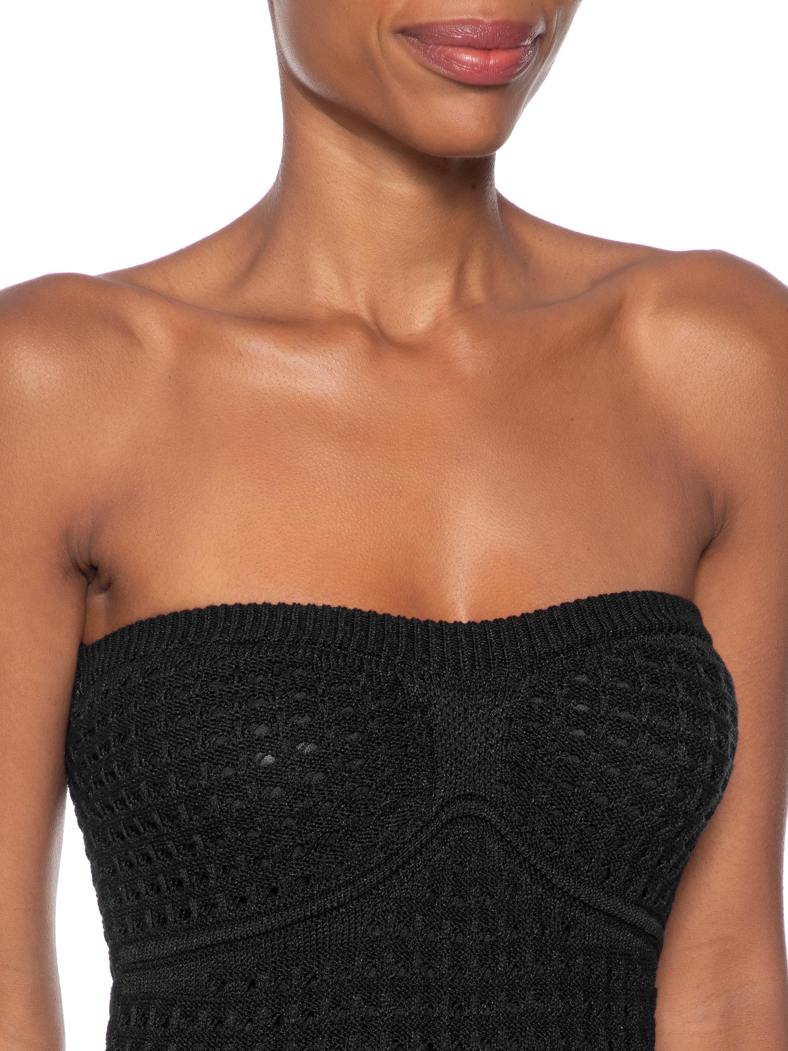 Vestido Tomara Que Caia Tricot Preto Market 33