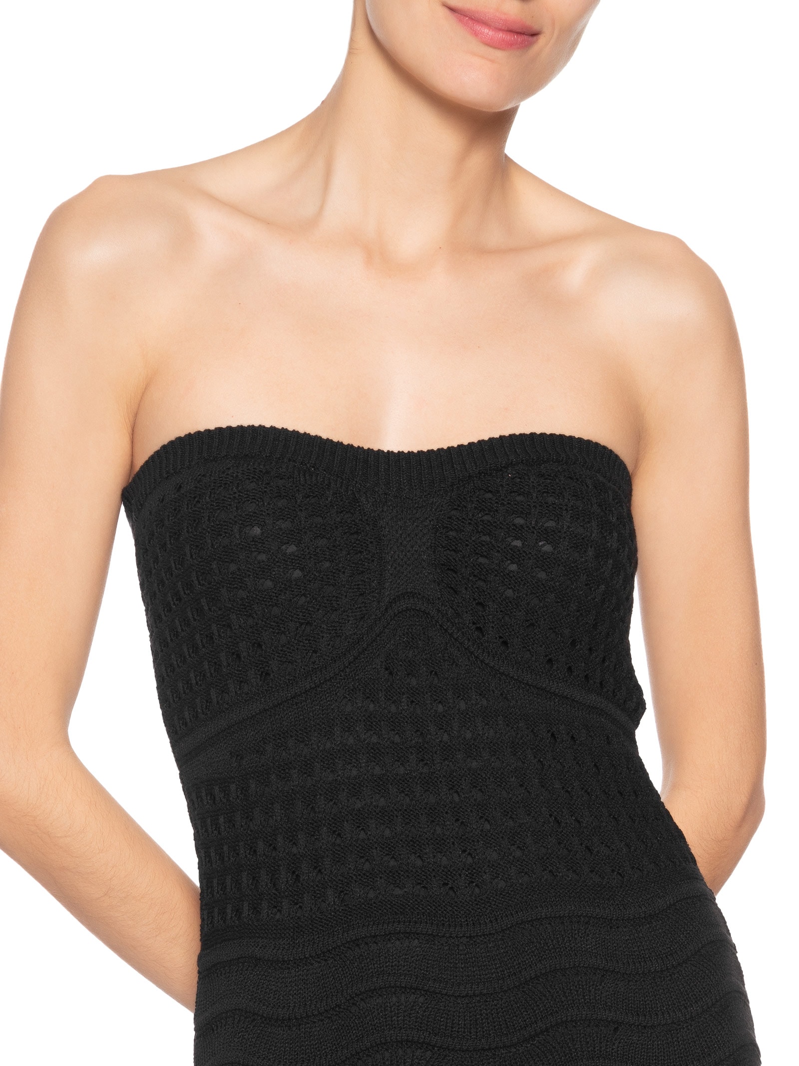 Vestido Tomara Que Caia Tricot Preto Market 33