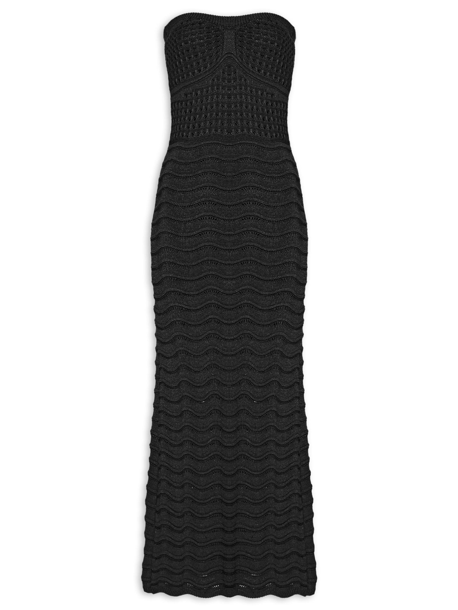 Vestido Tomara Que Caia Tricot Preto Market 33