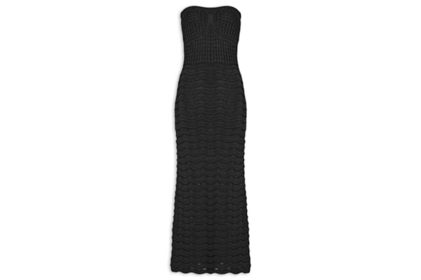 Vestido Tomara Que Caia Tricot - Preto