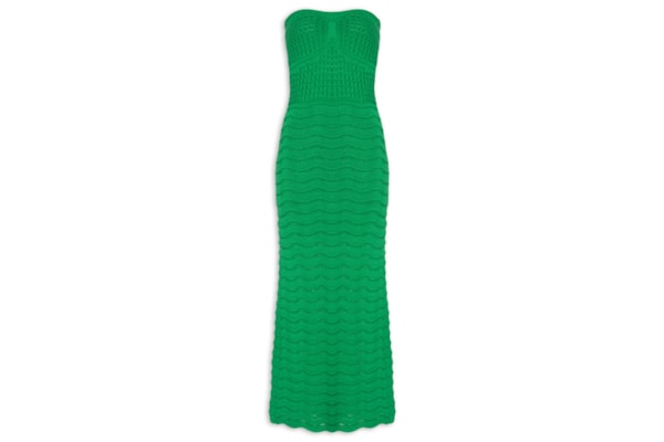 Vestido Tomara Que Caia Tricot - Verde