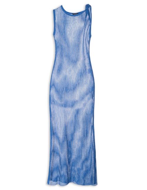Vestido Torcido Tricot – Azul