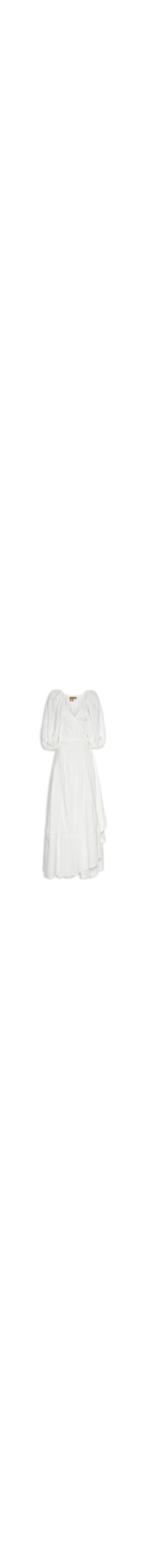 Vestido Transpasse Babado - Branco