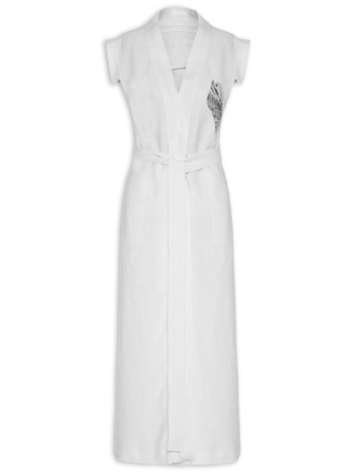 Vestido Transpasse Concha Duo – Off White
