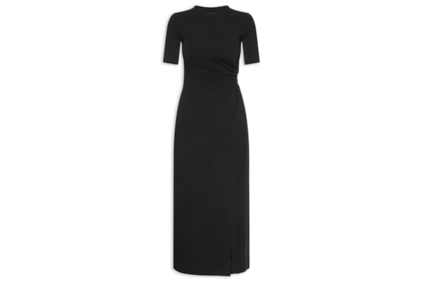 Vestido Transpasse - Preto
