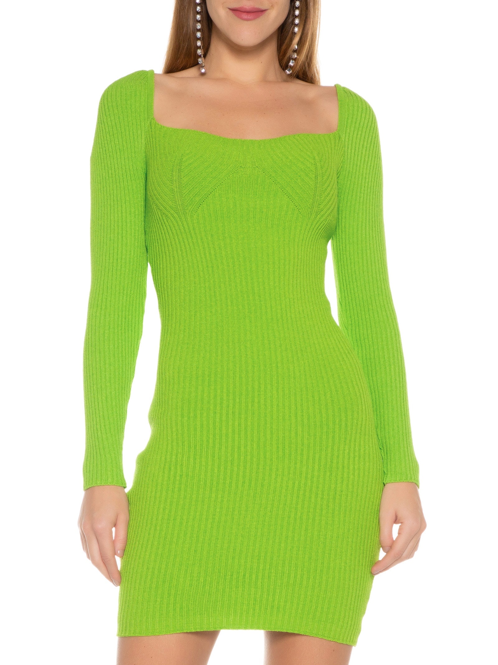 Vestido Tricô Verde Colcci