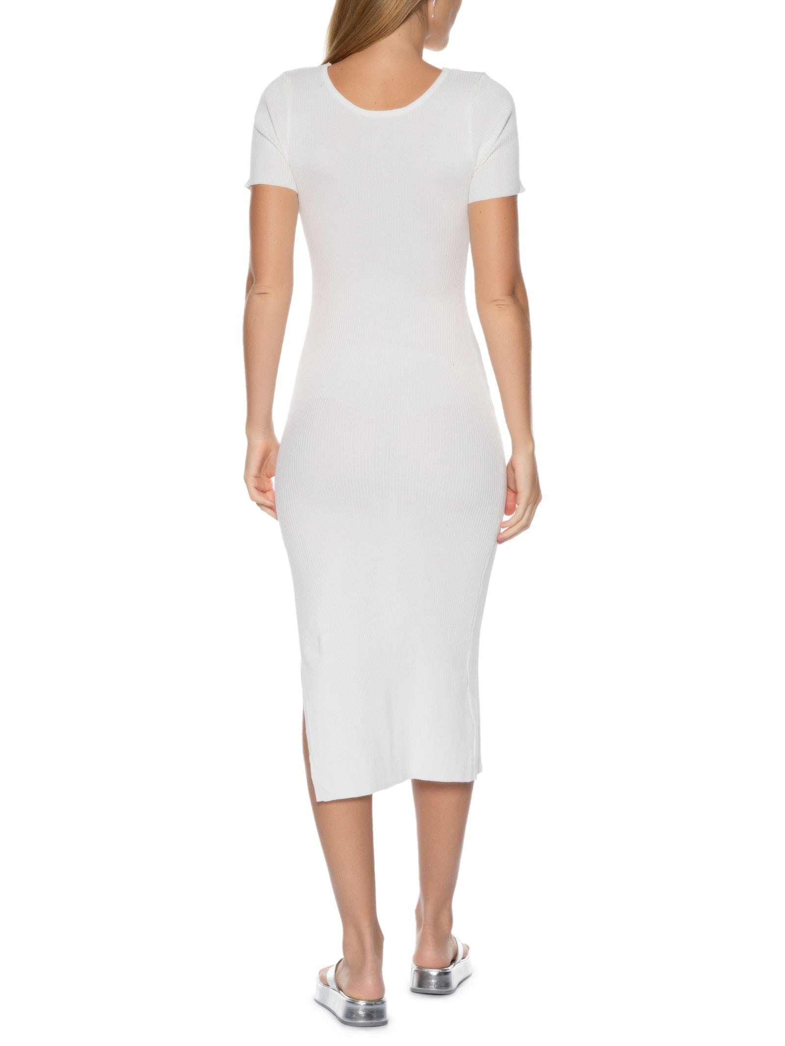 Vestido Tricot Branco Market 33