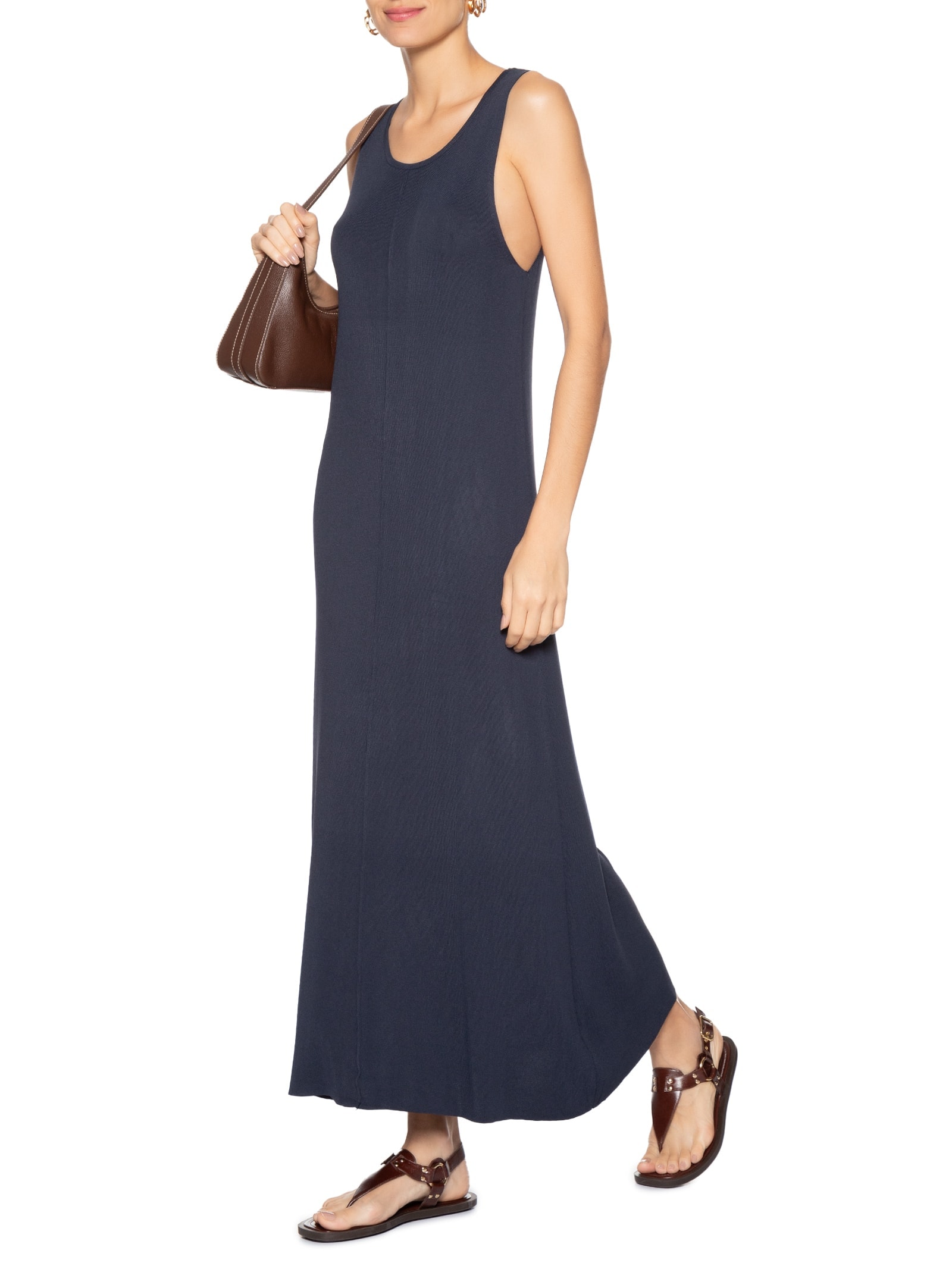 Vestido Tricot Comfy Azul Basiq