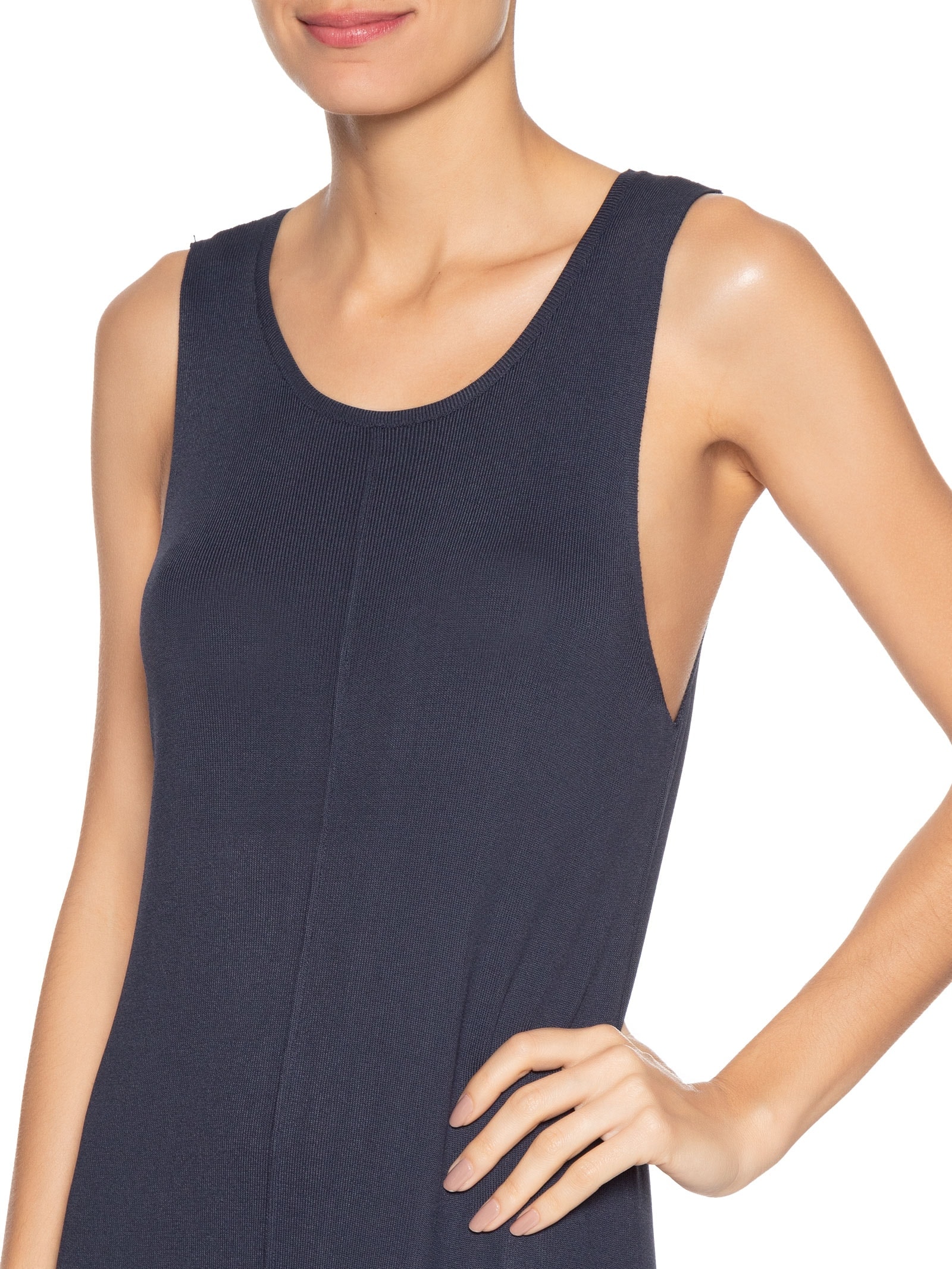 Vestido Tricot Comfy Azul Basiq