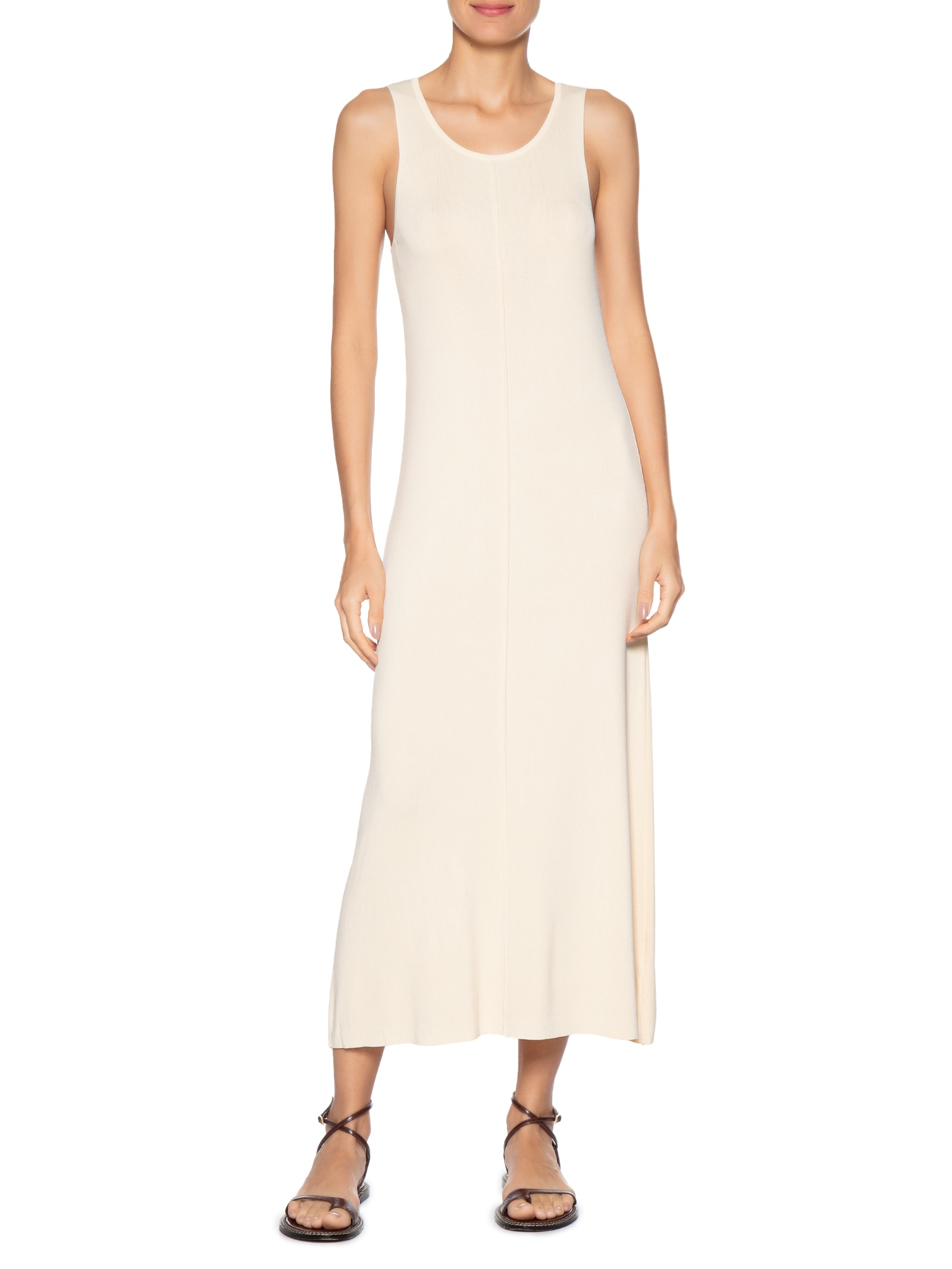 Vestido Tricot Comfy Bege Basiq