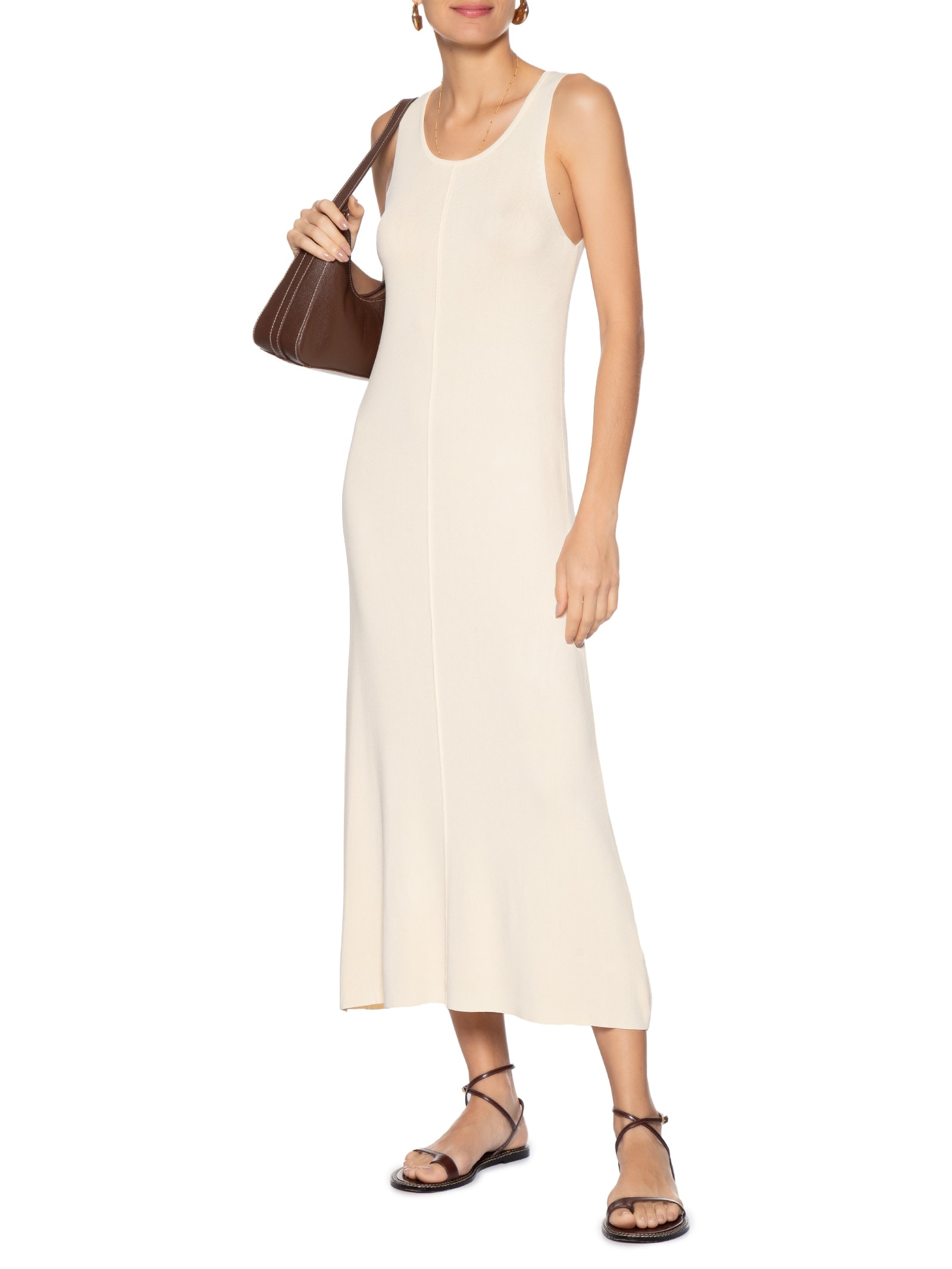 Vestido Tricot Comfy Bege Basiq