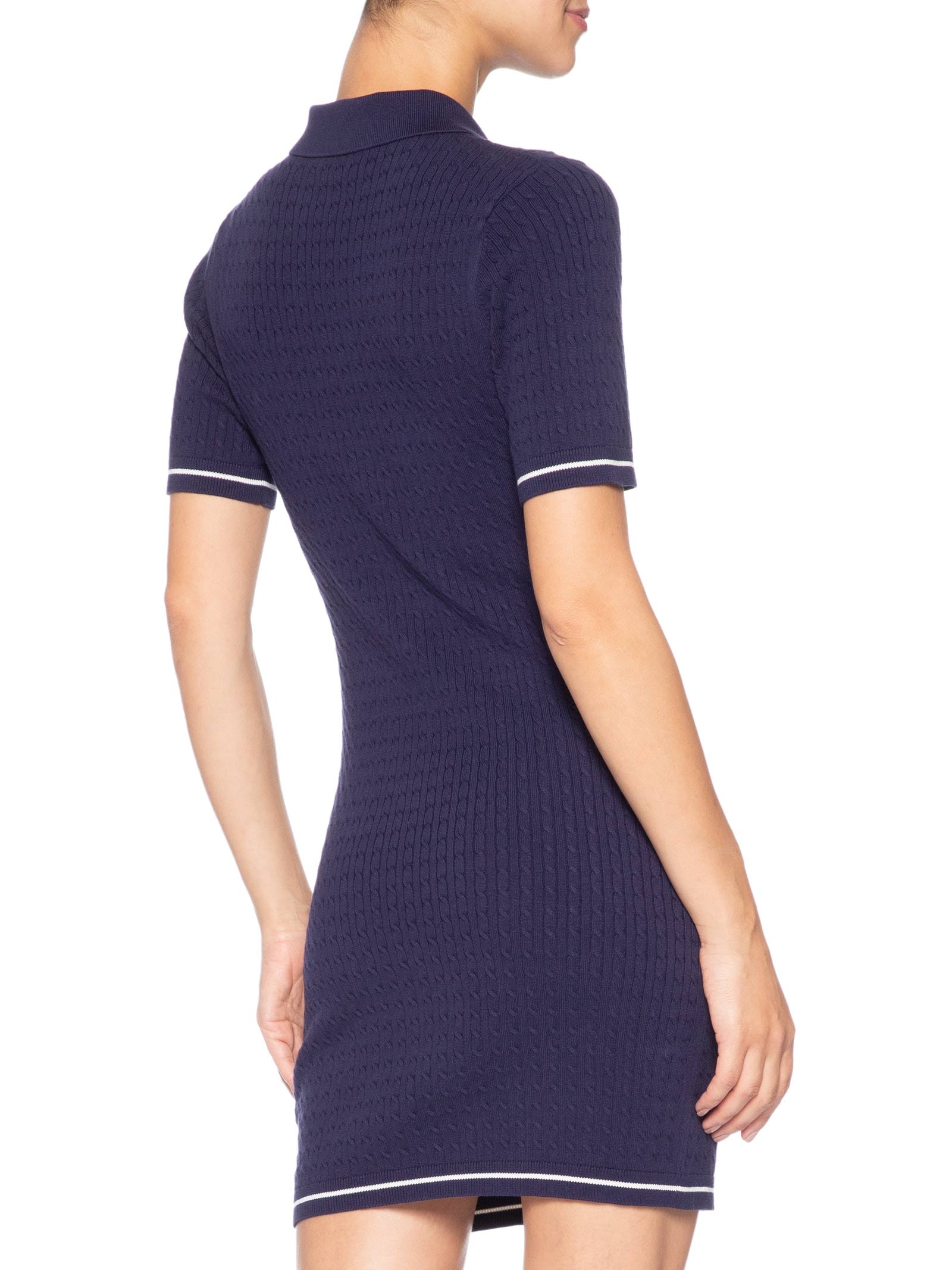 Vestido Tricot GL Polo Curto Azul Calvin Klein Jeans