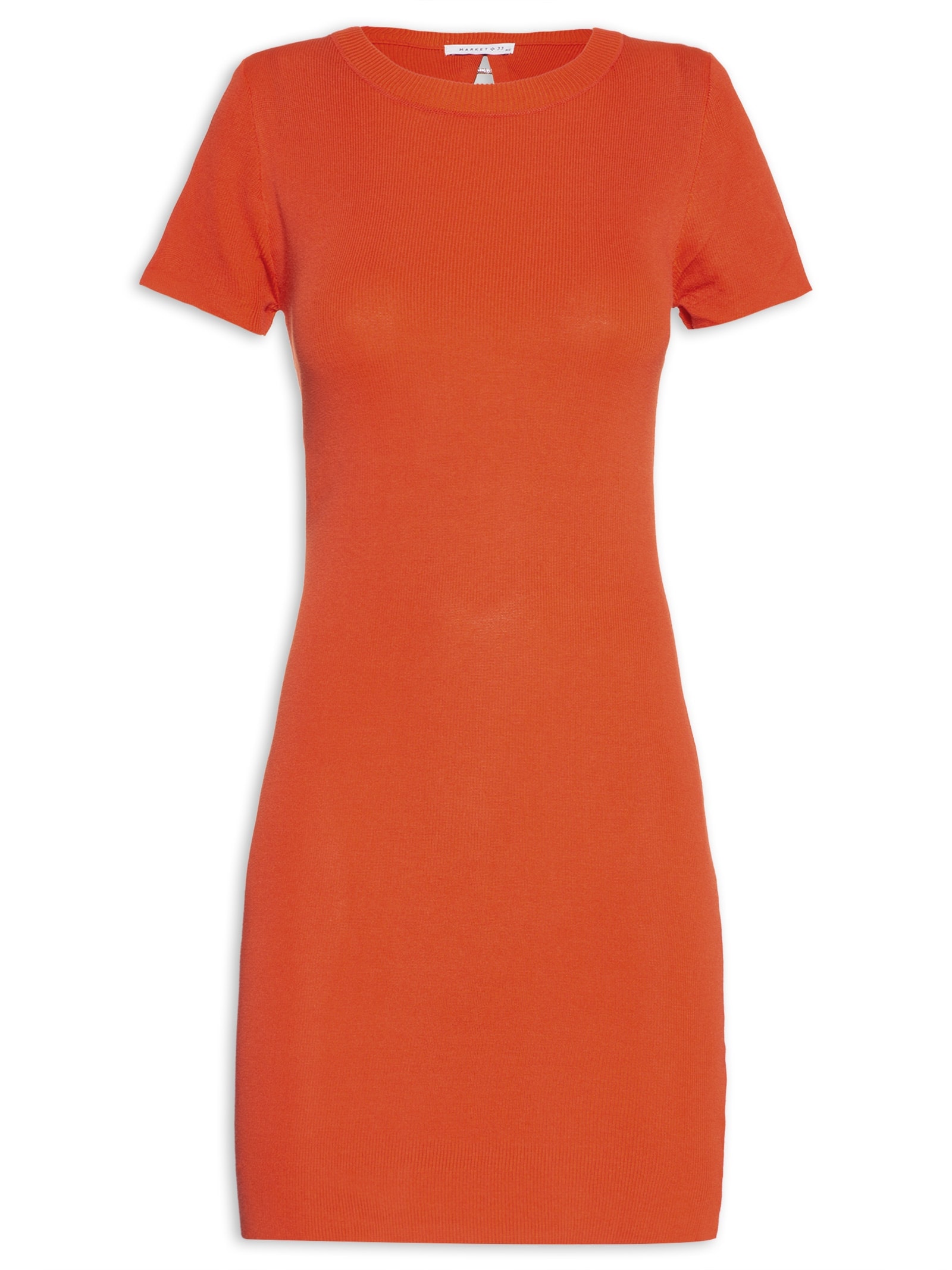 Vestido Tricot Laranja Market 33