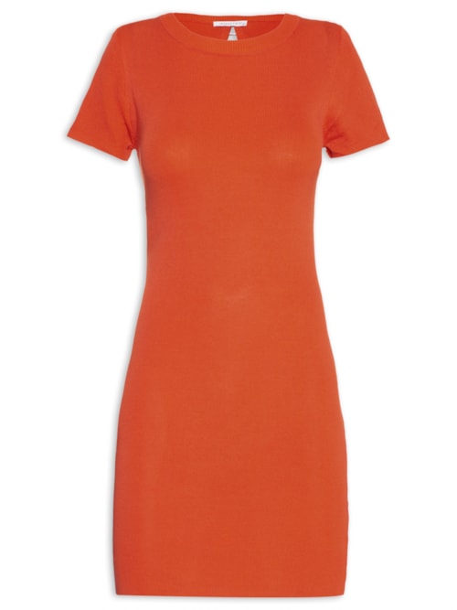 Vestido Tricot – Laranja