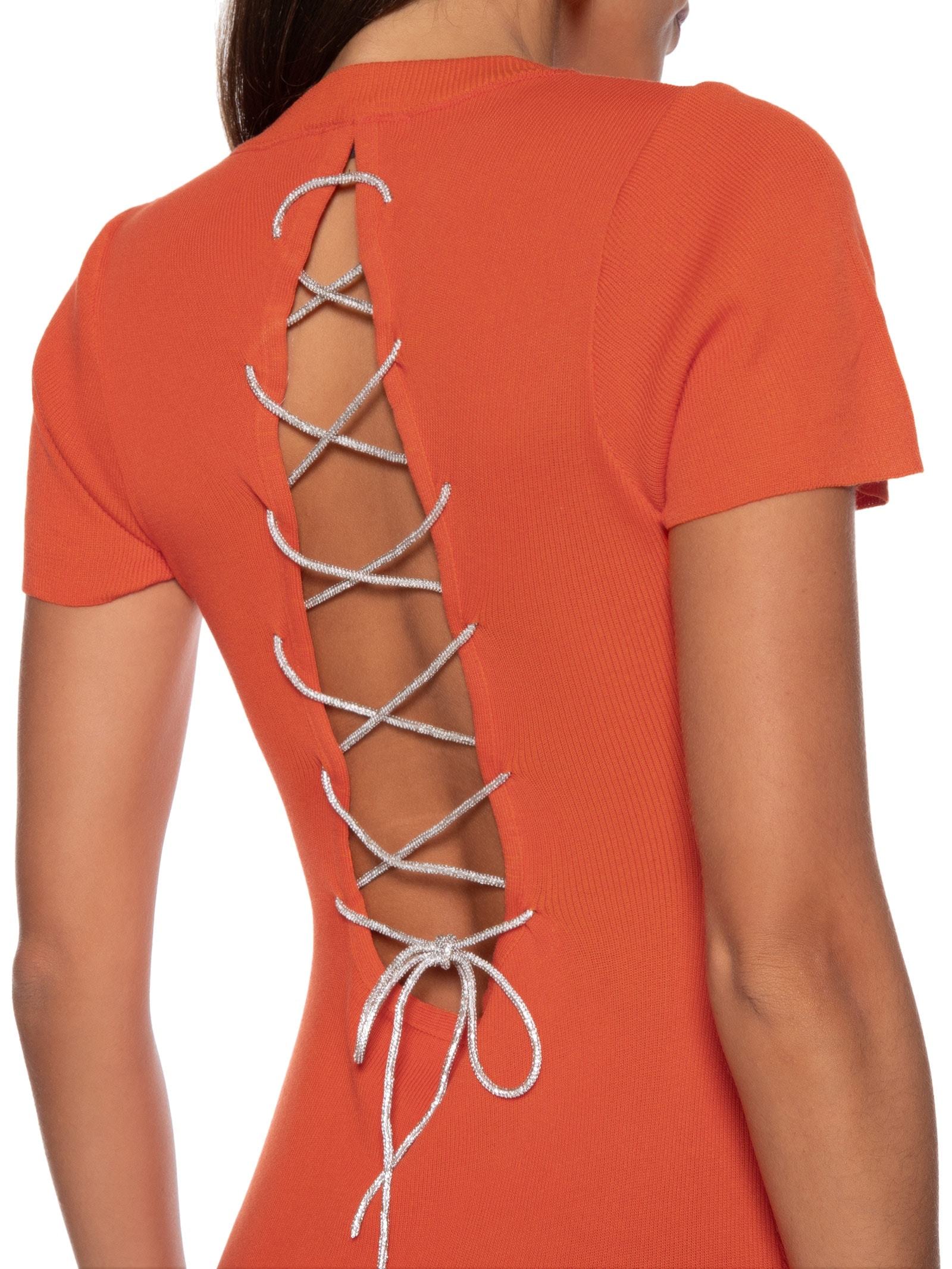 Vestido Tricot Laranja Market 33