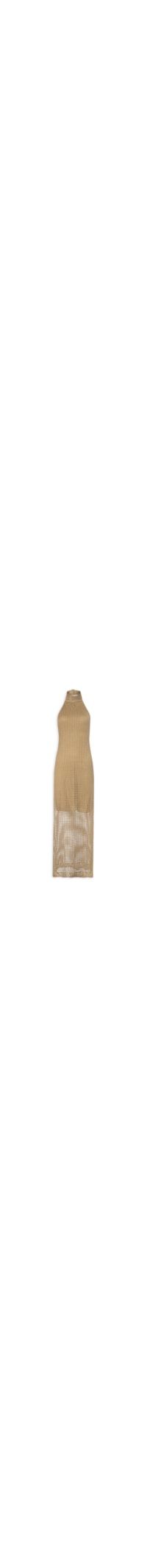 Vestido Tricot Lurex Gola - Dourado