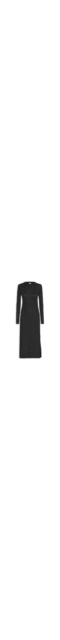 Vestido Tricot Midi - Preto
