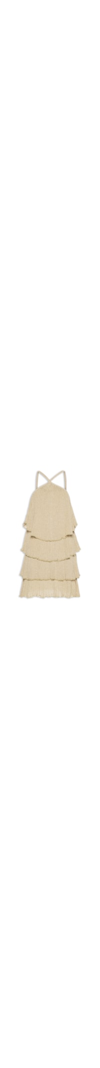 Vestido Tricot Mini Camadas - Dourado