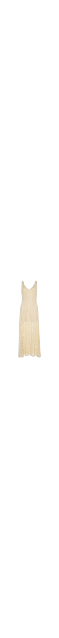 Vestido Tricot Nesgas Ponto Telado - Dourado