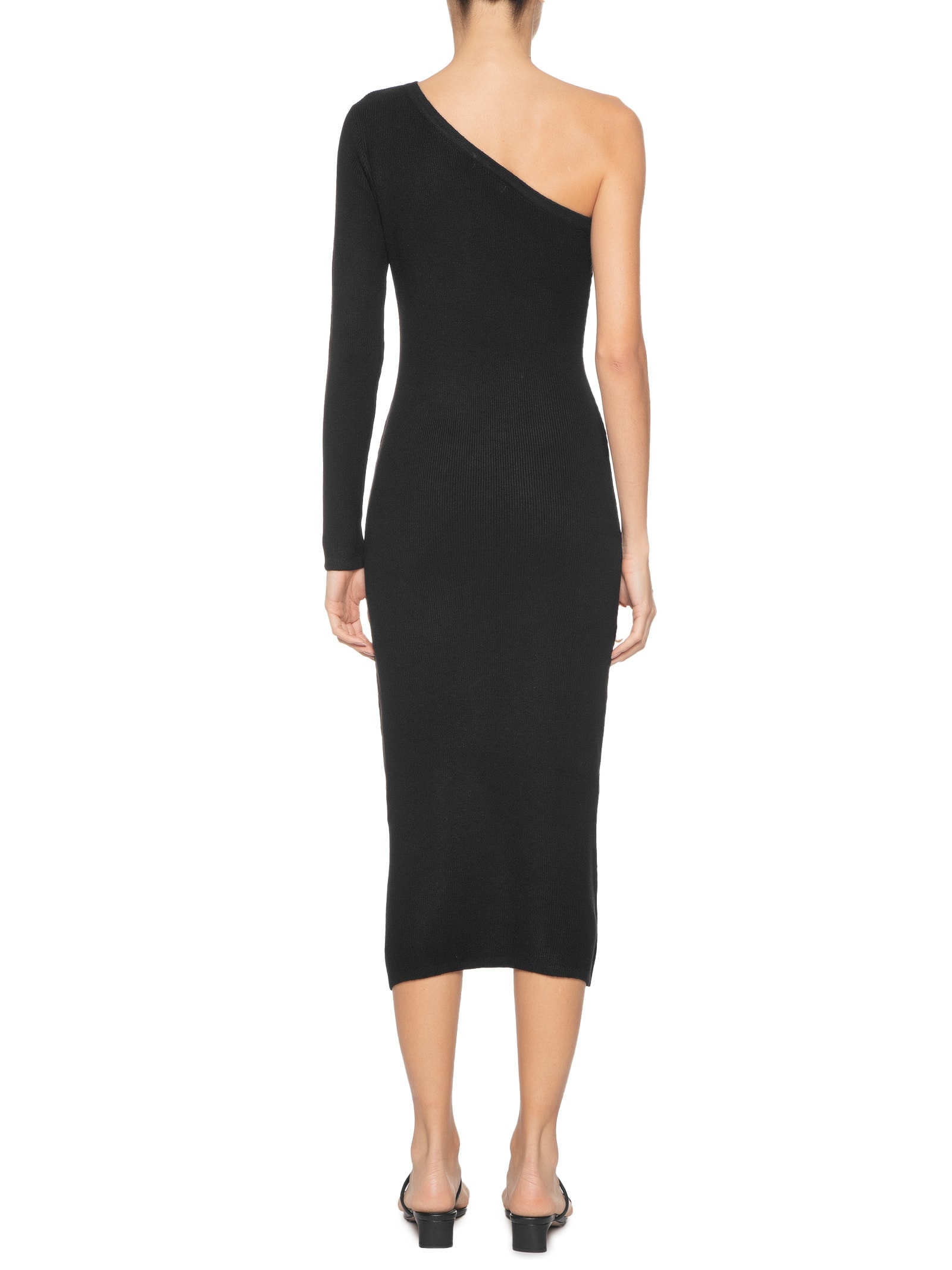 Vestido Tricot Ombro Só Preto Dress To