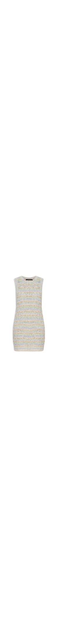 Vestido Tricot Ponto Multicolor - Off White