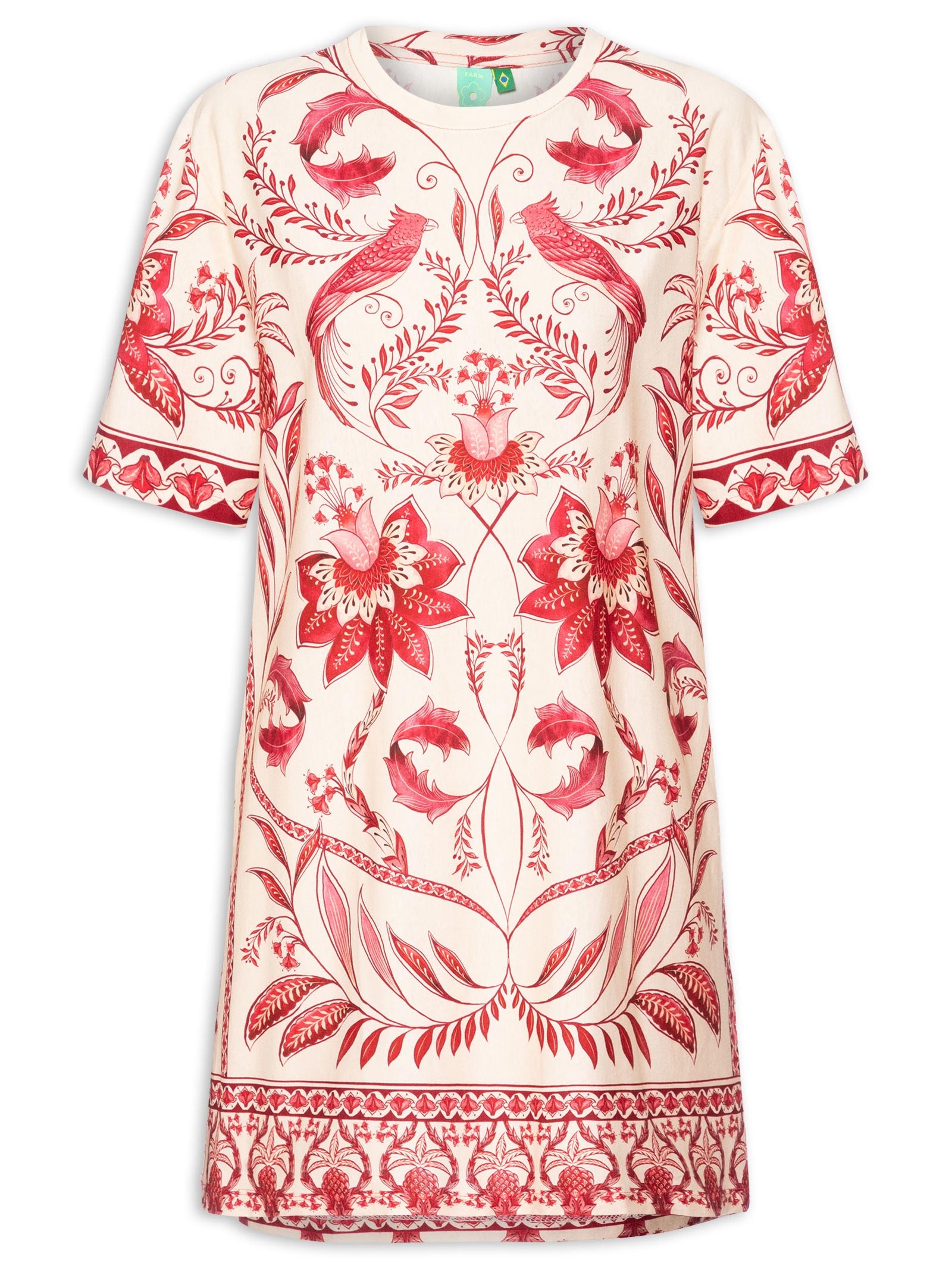  Vestido Tshirt Básico Nina Rosa  Farm