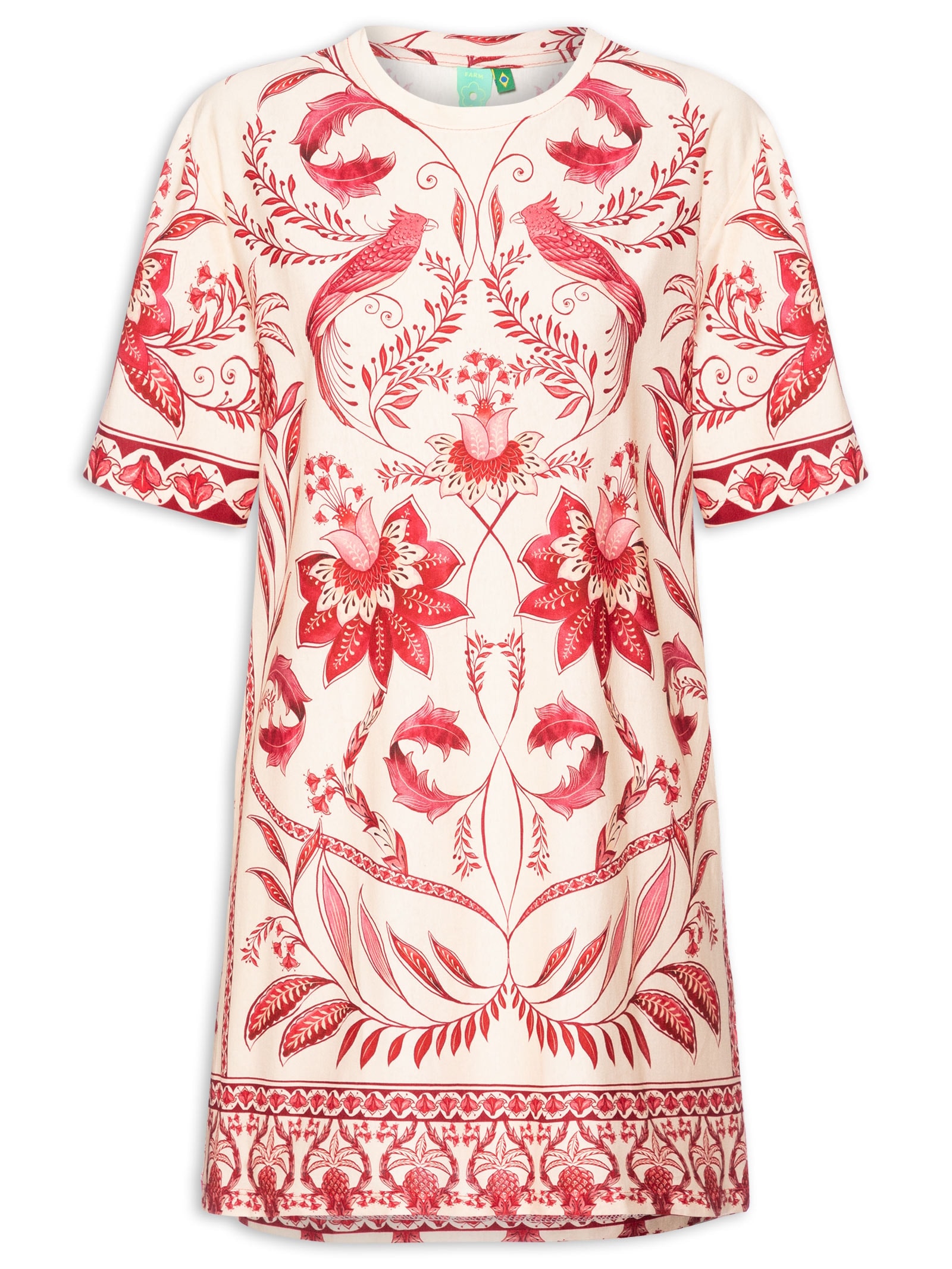  Vestido Tshirt Básico Nina Rosa  Farm