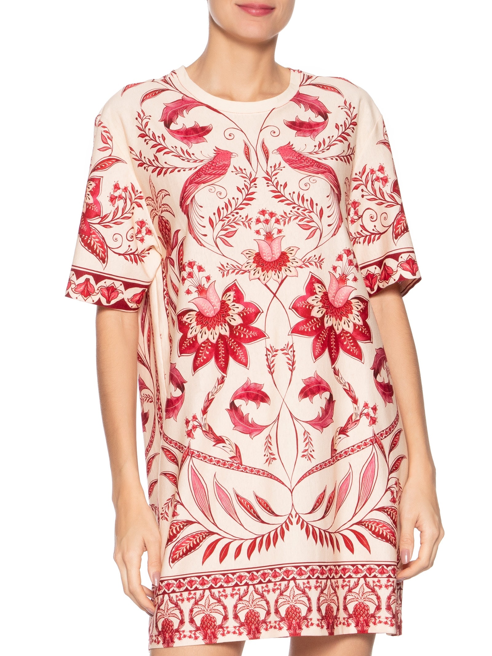  Vestido Tshirt Básico Nina Rosa  Farm