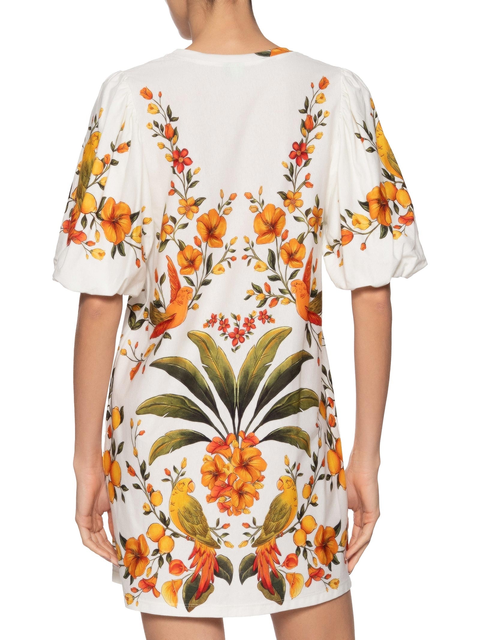 Vestido Tshirt Fofa Bosque Chic Branco  Farm