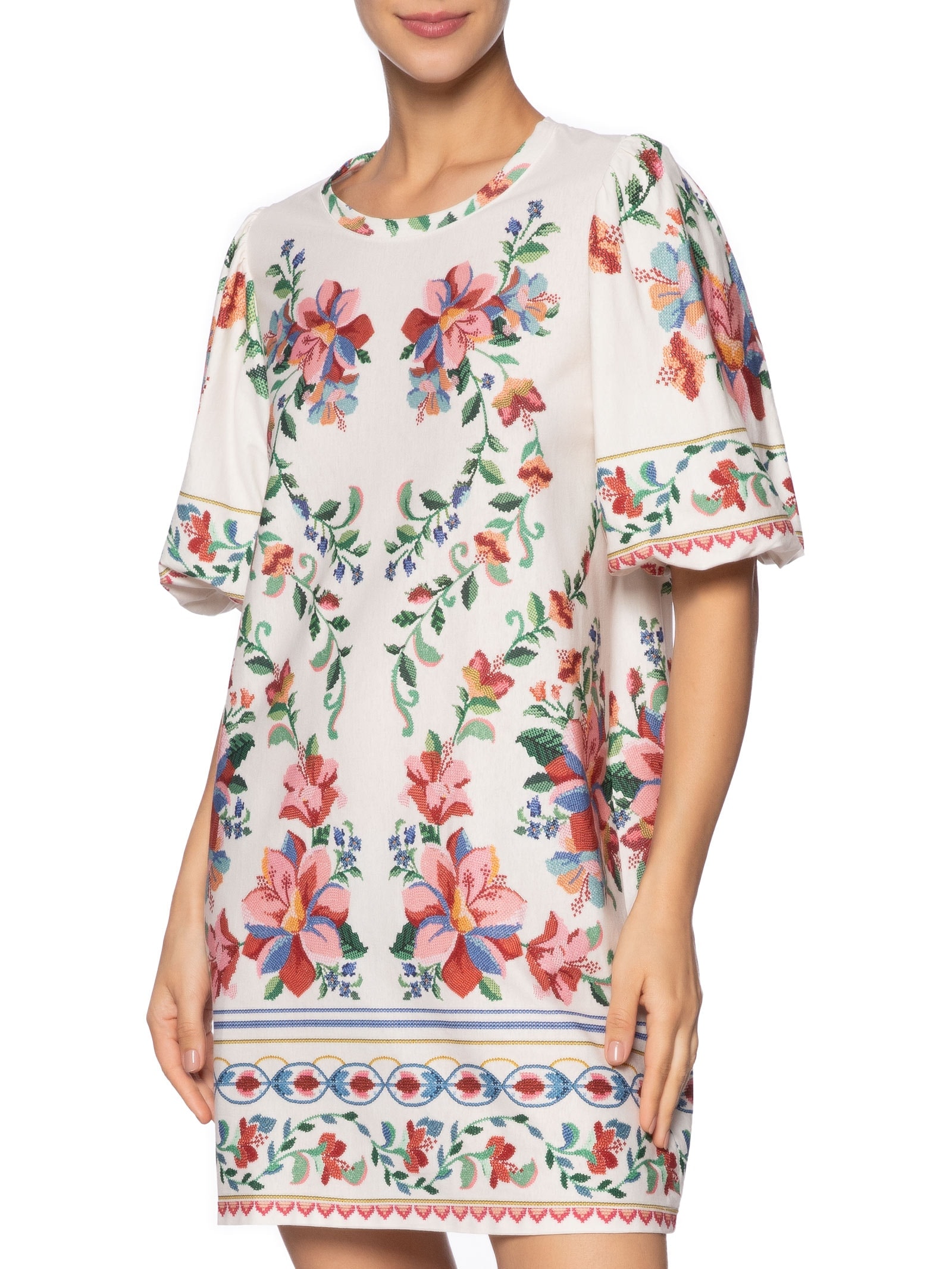 Vestido Tshirt Fofa Brisa Serena Off White Farm