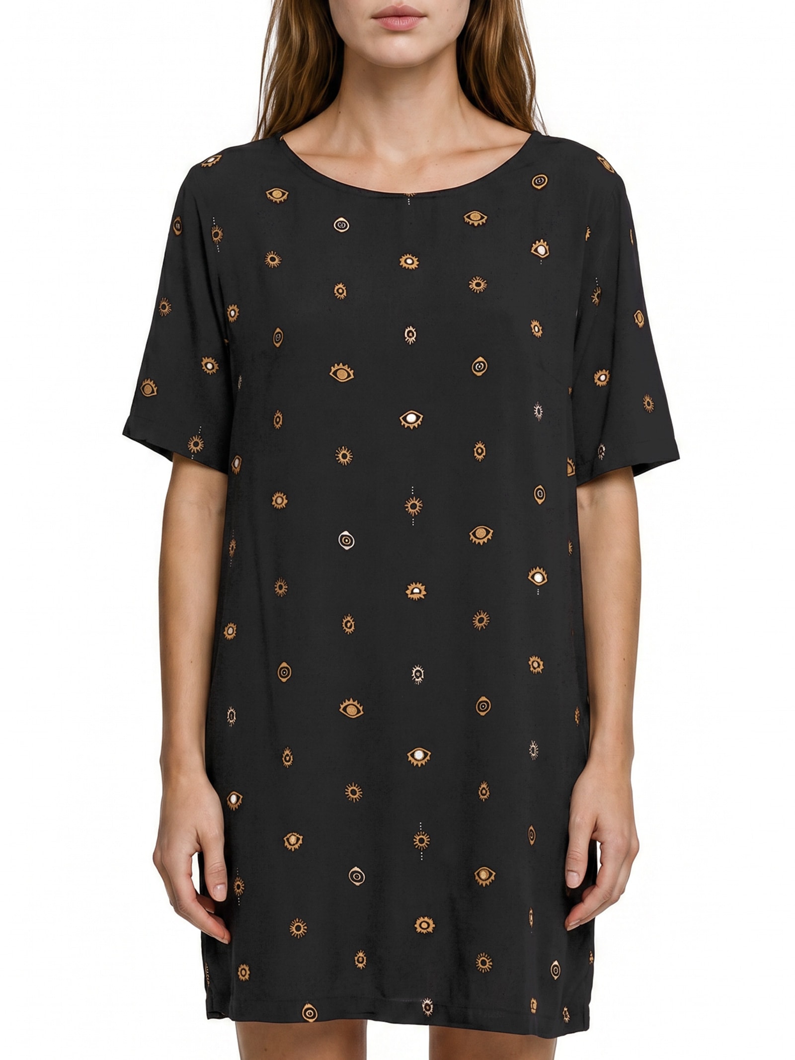 Vestido Tshirt Visão Preto Cantão