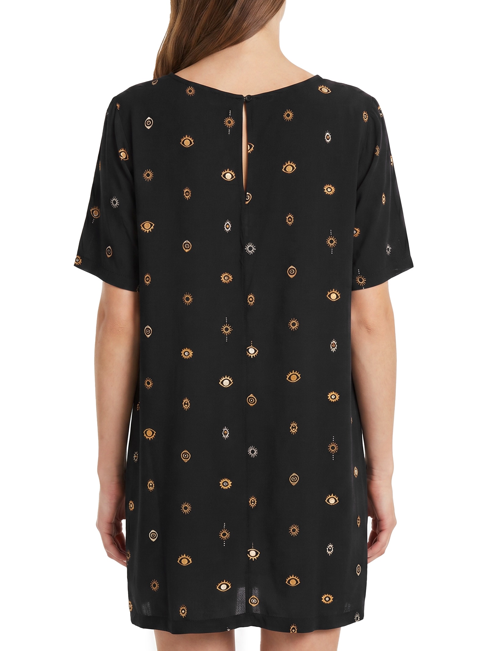 Vestido Tshirt Visão Preto Cantão