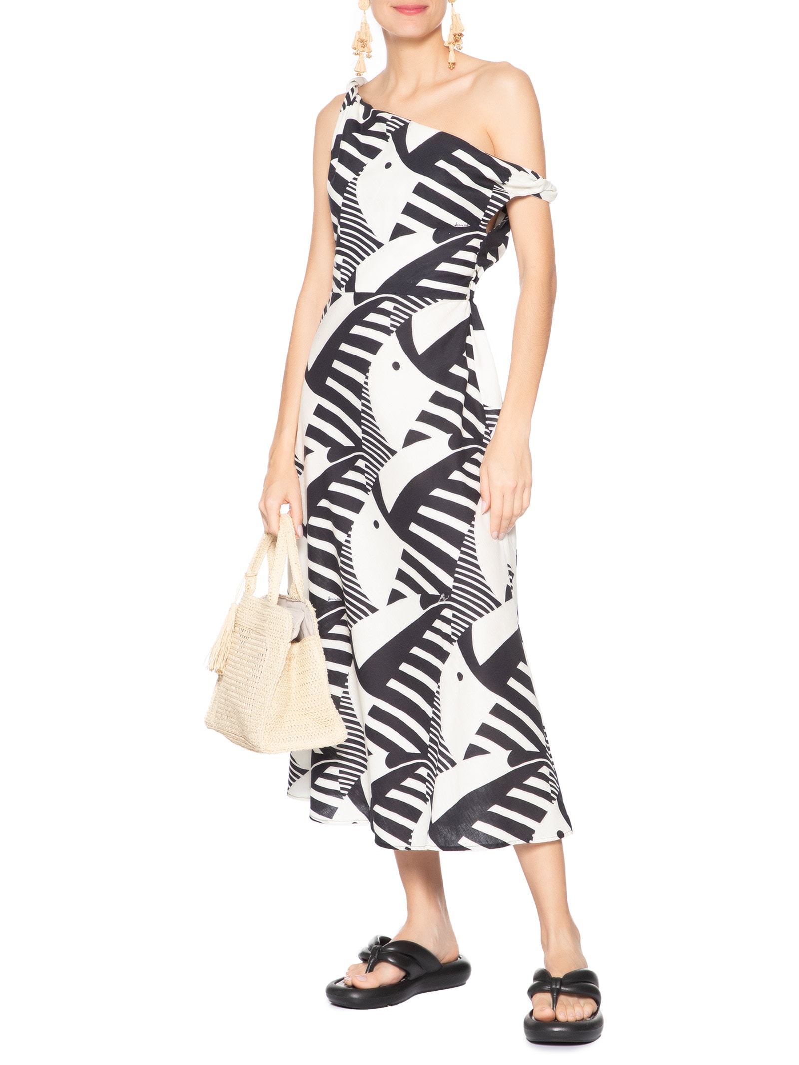 Vestido Tuca Legal Preto Farm