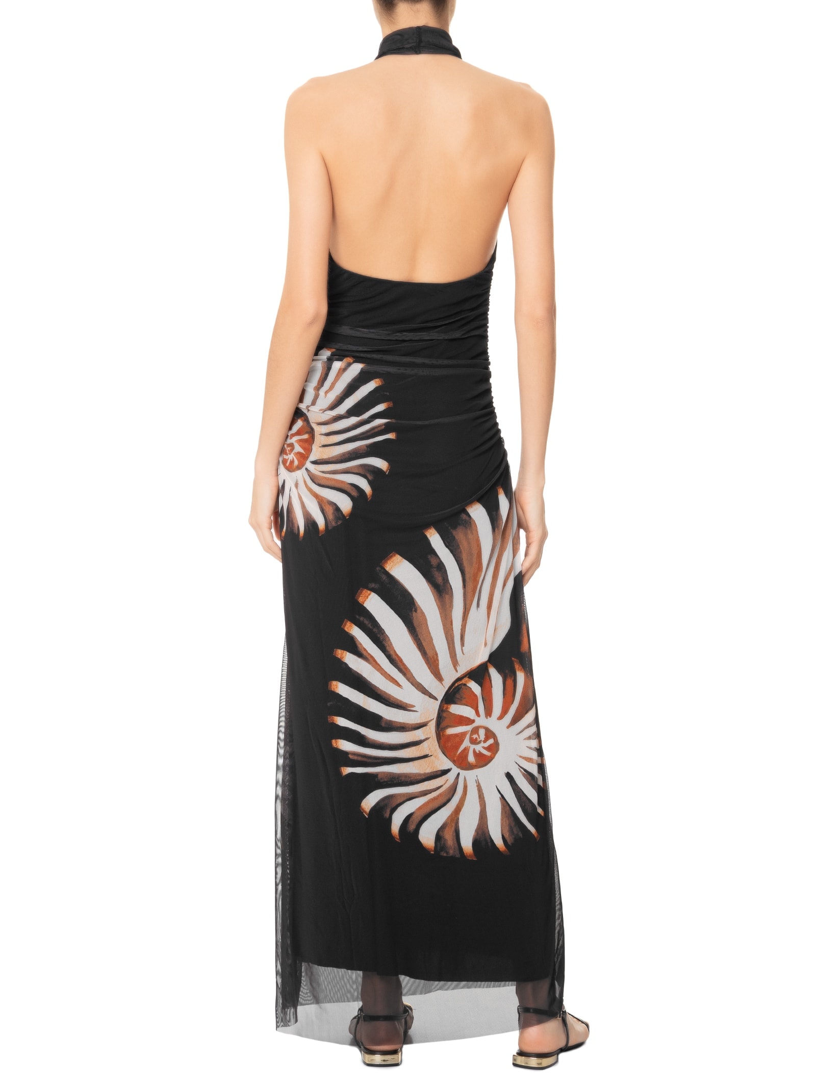 Vestido Tule Amonita Preto Farm