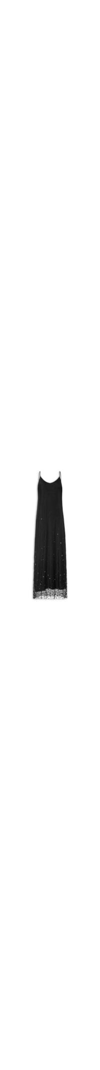 Vestido Tule Brilhos - Preto