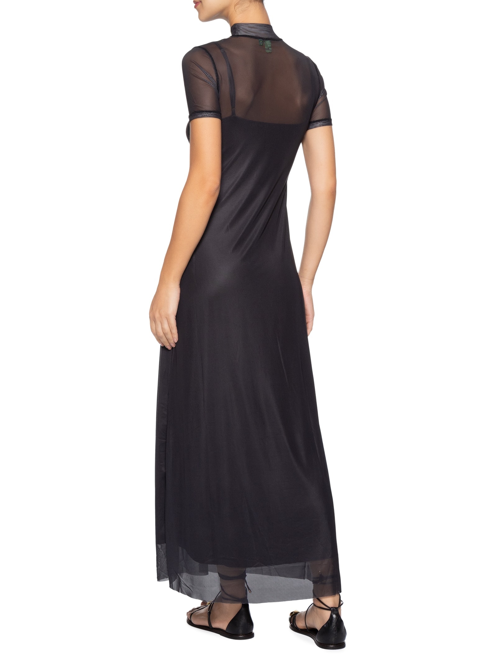 Vestido Tule Ciana Preto Farm