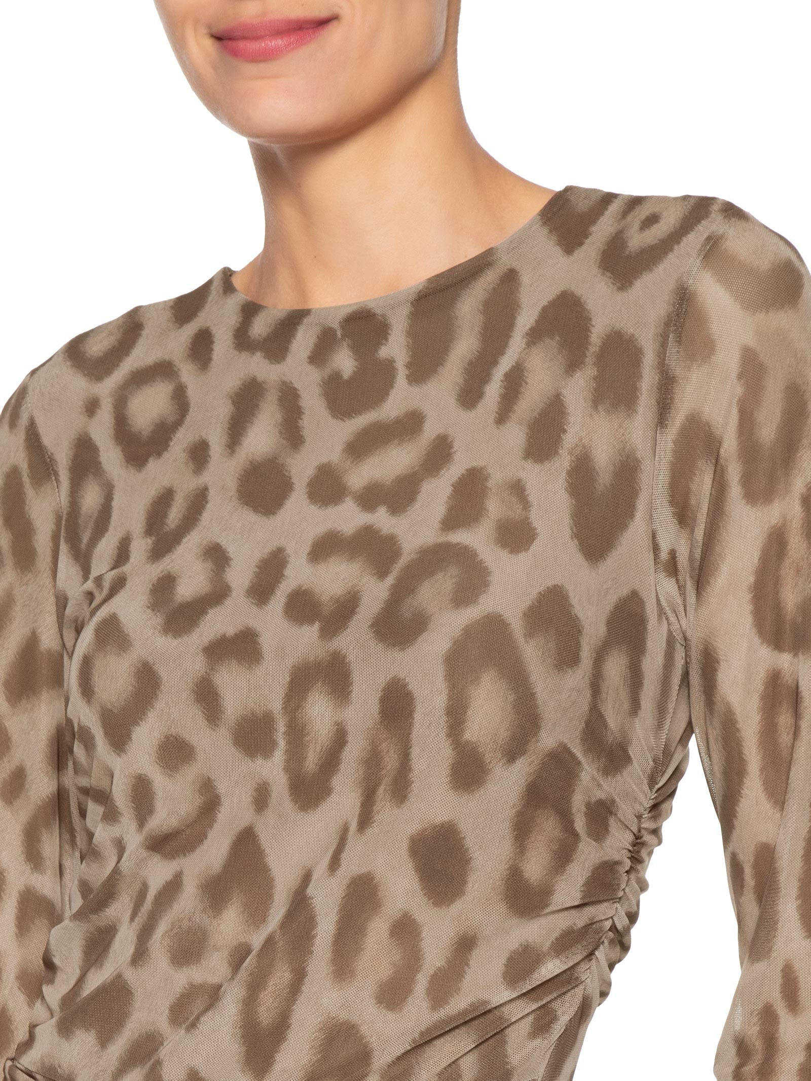 Vestido Tule Dafina Marrom Le Lis